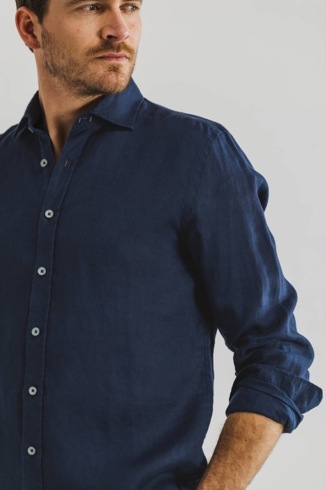State of Art shirt ls plain linen